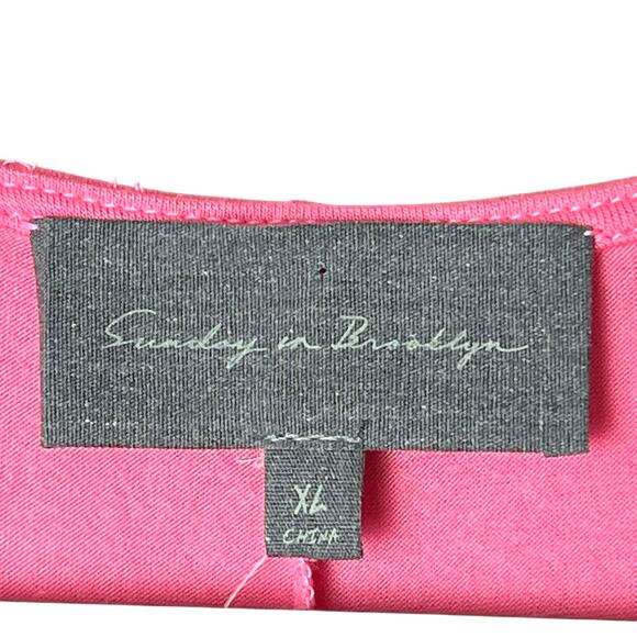 NWT Anthropologie Sunday in Brooklyn Coral Ruched Top Coquette Balletcore Fairy - Picture 3 of 8